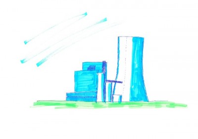 Die Idee vom fertigen Kraftwerk Datteln IV, einst geplant für 2011.