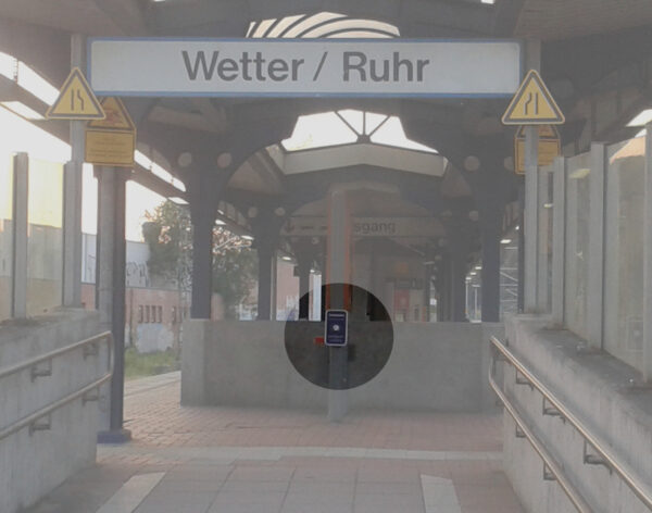 Potemkinsches Angebot: Touchpoint am Bahnhof Wetter (Ruhr)