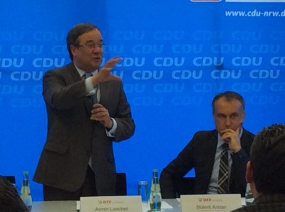 CDU-Landesvorsitzender Armin Laschet MdB und Bülent Arslan