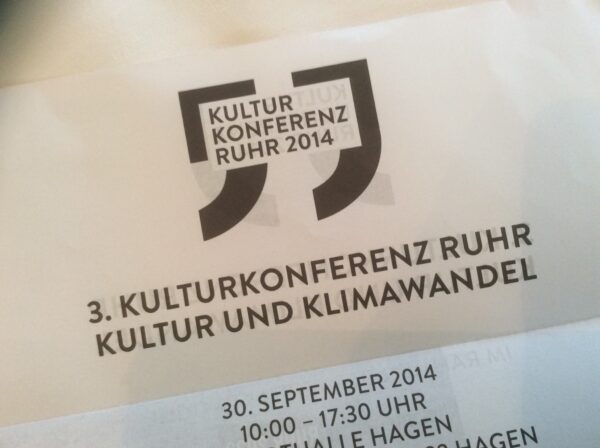 Kopf der Einladung zur 3. Kulturkonferenz Ruhr