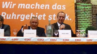 Josef Hovenjürgen MdL (Vorsitzender des Ruhrparlaments) ud Oliver Wittke MdB8 Vorsitzender der CDU Ruhr)