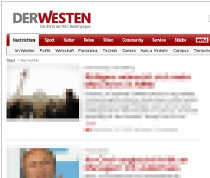 screenshot DerWesten.de