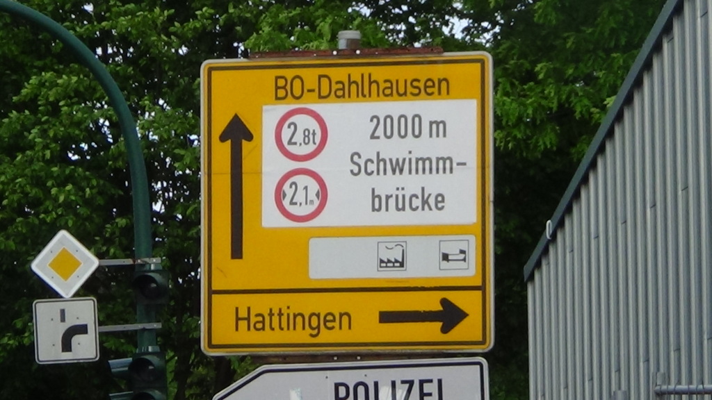 Schild in Burgaltendorf