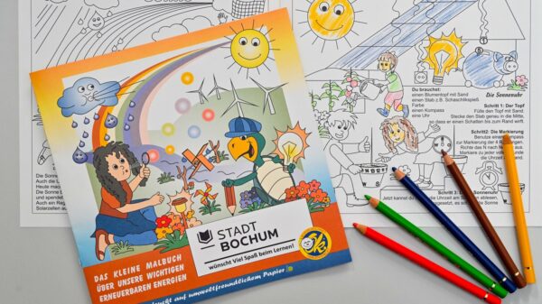 Kostenlose Umwelt-Malbücher für Bochumer Kinder sind ab sofort erhältlich